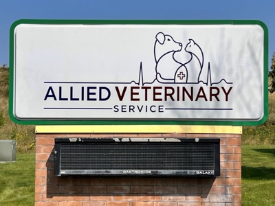Allied Veterinary Backlit Sign Photo